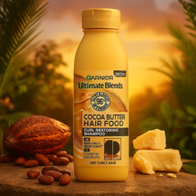 Charger l'image dans la galerie, Garnier Ultimate Blends Shampoing nourrissant pour cheveux au beurre de cacao 350 ml GARNIER