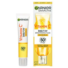 Charger l'image dans la galerie, Garnier Vitamine C Fluide éclaircissant invisible, SPF50, Pour tous les types de peau, 40ml GARNIER