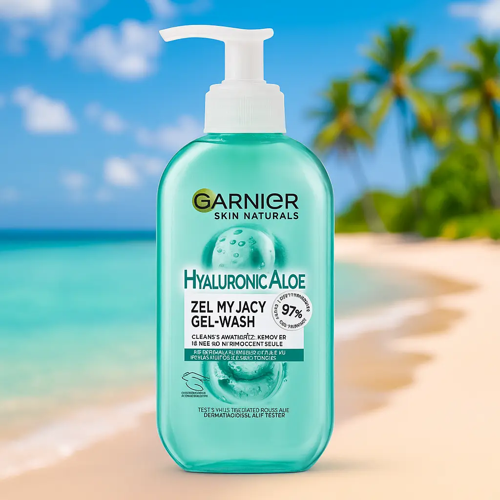 Garnier, Gel d’Aloe Hyaluronique Gel Nettoyant pour Tous Types de Peaux 200 ml GARNIER