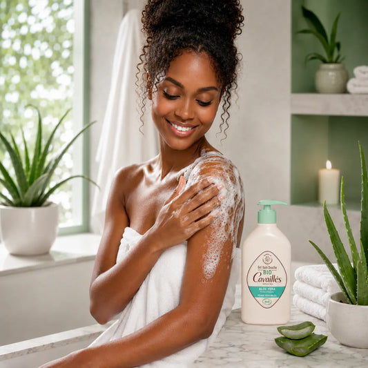 Gel Bain & Douche Surgras Bio Rogé Cavaillès Aloe Vera Peaux Sensibles — 1 L
