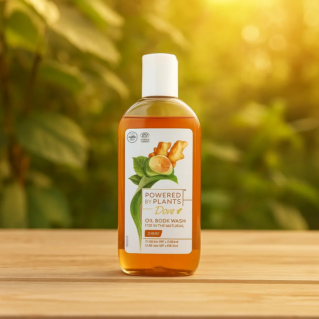 Gel douche au gingembre à base de plantes, nettoyant pour le corps à l'huile de gingembre 250 ml DOVE