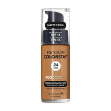 Charger l'image dans la galerie, 1,0 Fond de teint Revlon ColorStay pour peaux Mixtes/Grasses 400 Caramel (Matte Finish) REVLON