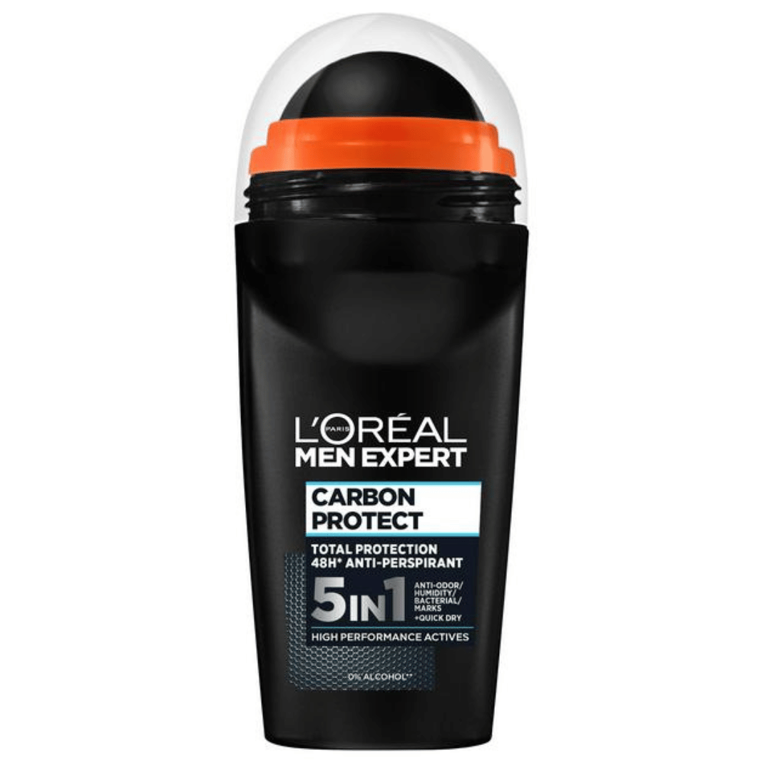 L 'Oréal Men Expert Carbon protect 5 en 1 Antiperspirant 48H Roll-On, 50 ml L'oreal
