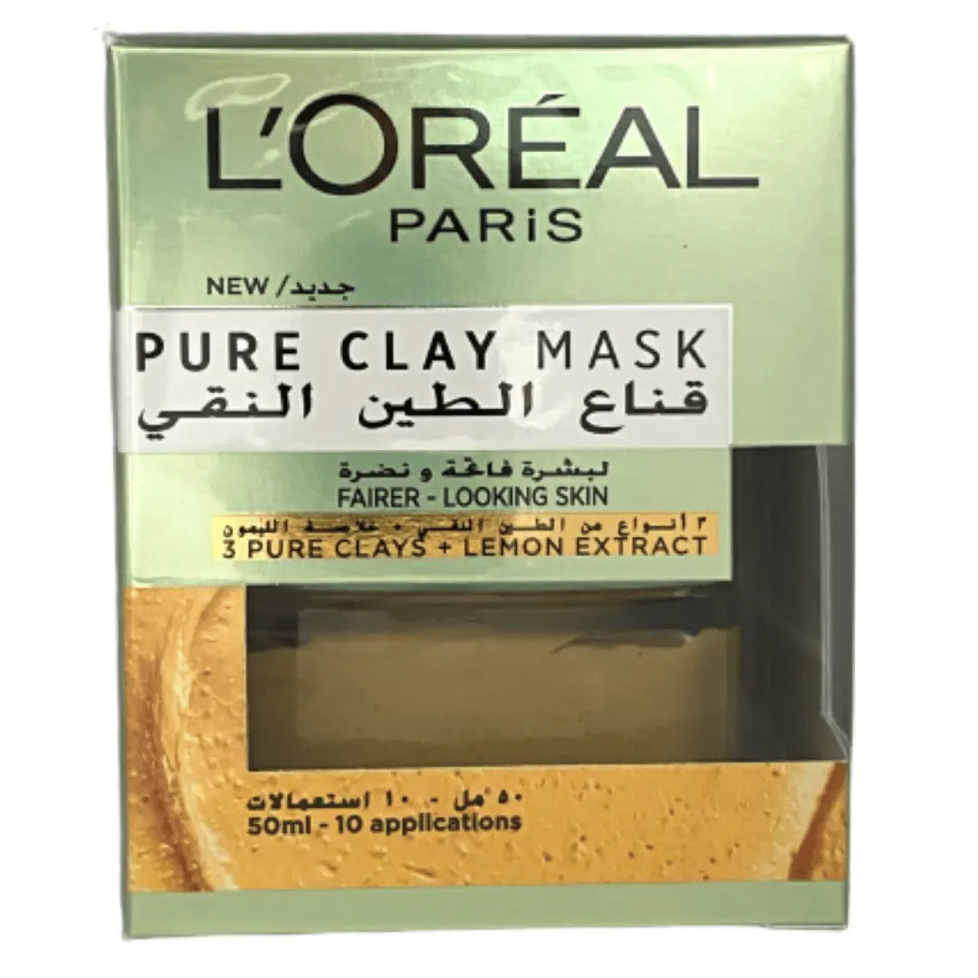 L'Oreal Masque Argile Pure 3 Argiles Pures + Extrait de Citron 50 ML L'oreal