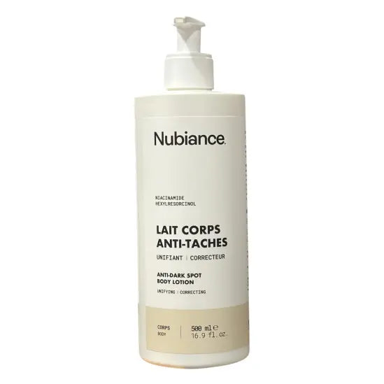 Lait Corps Anti-Taches Nubiance HRB-3 Unifiant & Hydratant — Niacinamide & Hexylrésorcinol — 500 ml