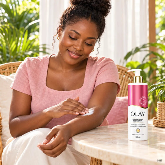 Lait Corps Hydratant Olay Replenishing Vitamine B5 + Acide Hyaluronique — 500 ml