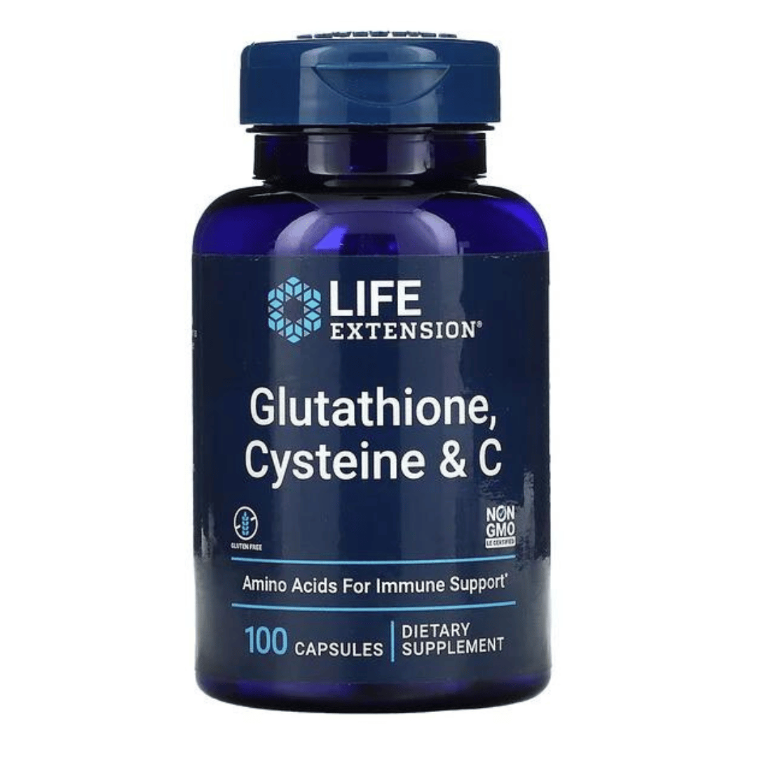 Life Extension, Glutathione, Cysteine & C, 100 Capsules LIFE EXTENSION