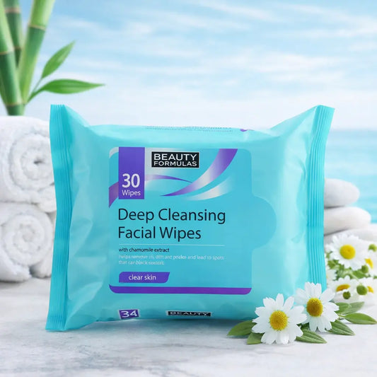Lingettes Visage Beauty Formulas Deep Cleansing x30