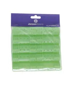 Lots de 10 bigoudis 25cm Vert JANSON BEAUTY
