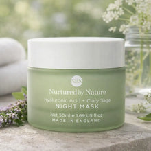 Charger l'image dans la galerie, Masque de Nuit Hydratant – Acide Hyaluronique & Sauge Sclarée (Nurtured by Nature) 50ML