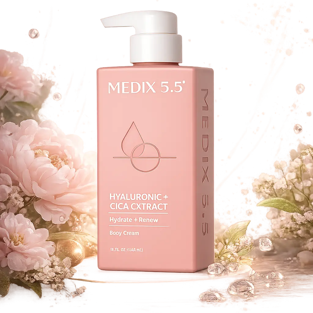 Medix 5.5 Hyaluronic + Cica Extract – Hydrate & Renew Body Cream (444 ml)