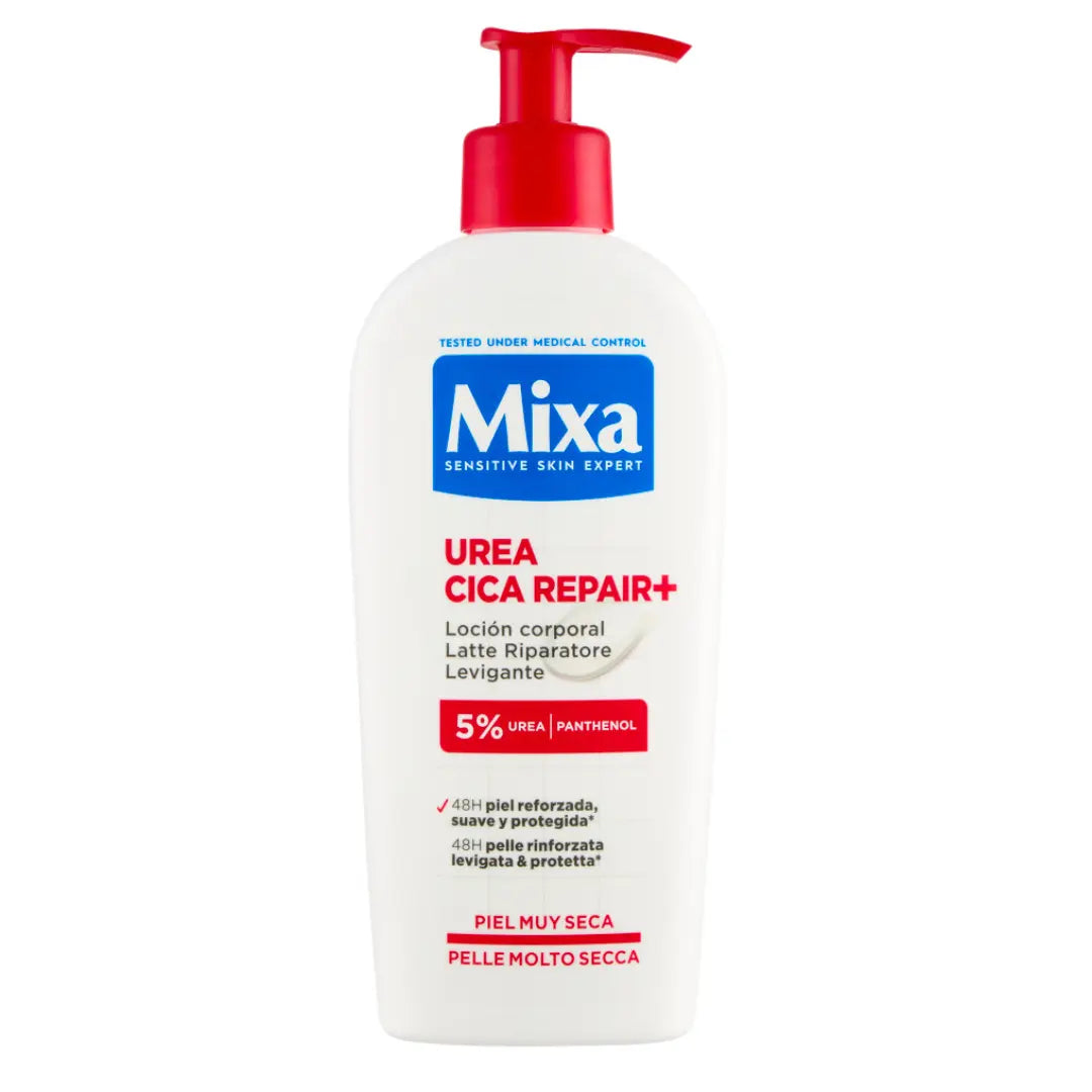 Lait Corps Réparateur Mixa Urea Cica Repair+ — 5 % Urée & Panthénol — 250 ml