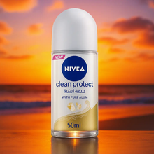 Charger l'image dans la galerie, NIVEA Deodorant Roll On Clean Protect With Pure Alum Female 48H NIVEA