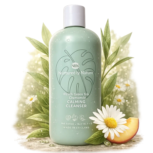 Nettoyant Visage Apaisant Nurtured by Nature Pêche & Thé Vert — 500 ml