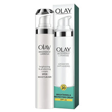 Charger l'image dans la galerie, Olay Regenerist Crème Protectrice Éclaircissante Anti-Âge SPF20 50 ml OLAY