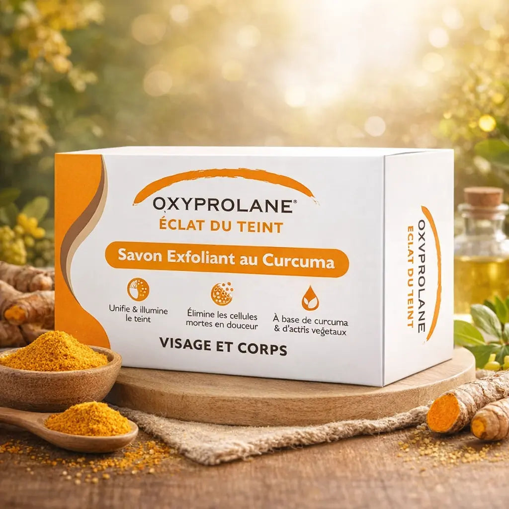 Savon Exfoliant Visage & Corps Oxyprolane Éclat du Teint Curcuma — 220 g