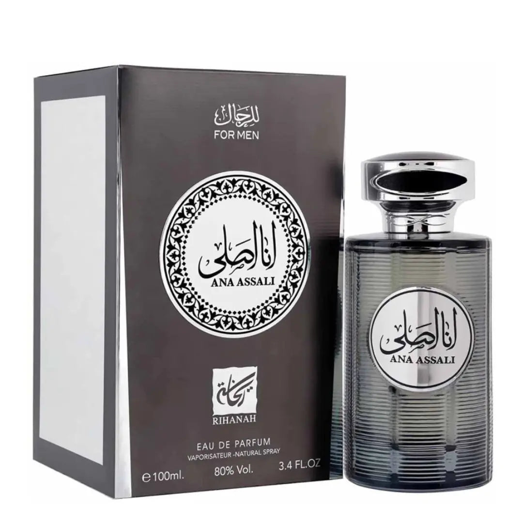 Rihanah Ana Assali Argent Homme Eau de Parfum 100ml Rihanah