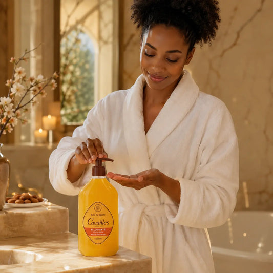 Rogé Cavaillès Huile de Douche Veloutante Amande Bio Peaux Sensibles 1L