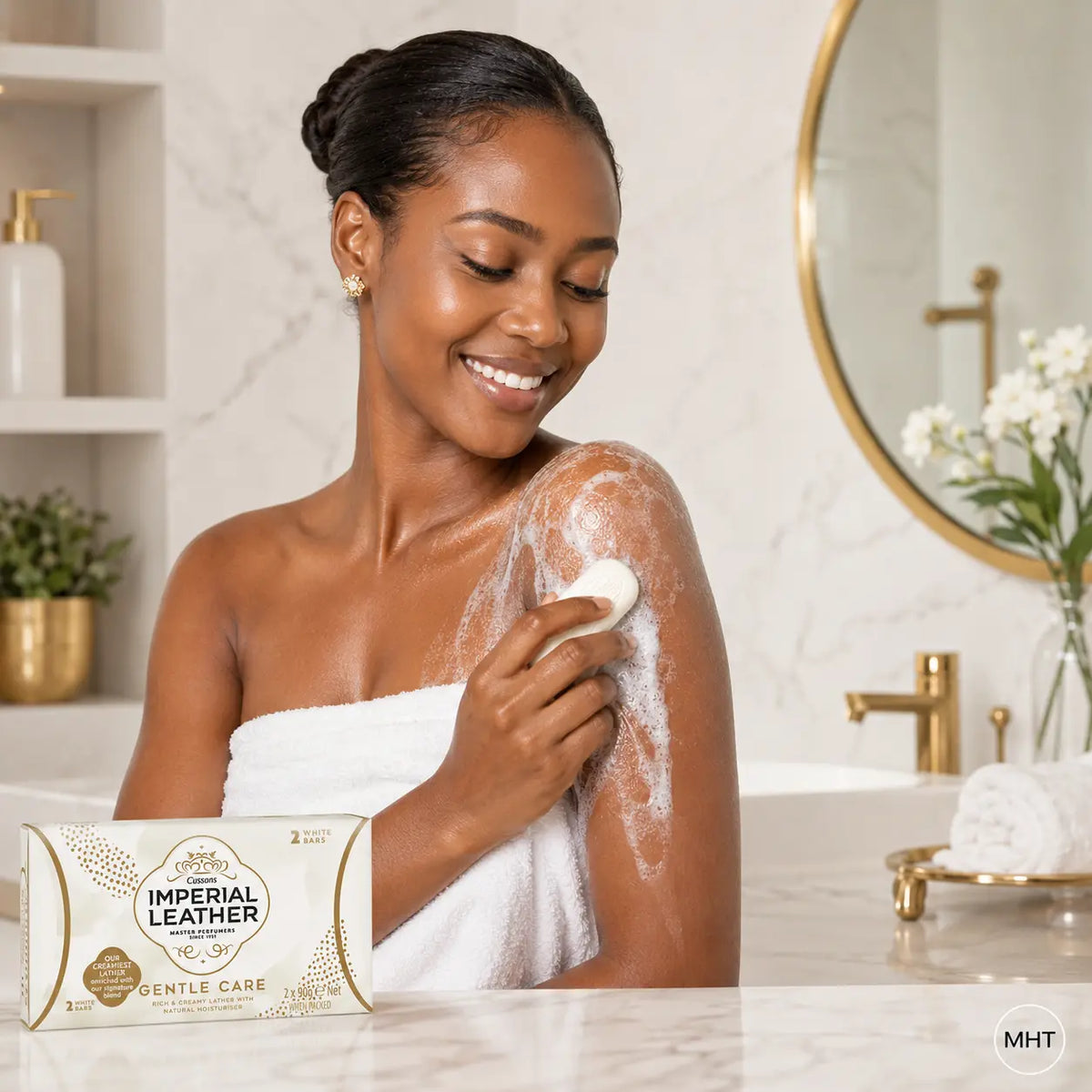 Savon Imperial Leather Gentle Care — 2 × 90 g