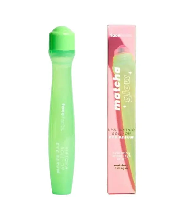 Sérum Contour des Yeux Roll-On Face Facts Matcha Glow — Acide Hyaluronique & Collagène — 15 ml