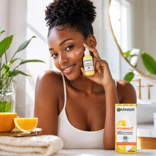 Sérum-Crème Éclat Garnier SkinActive Vitamine C SPF 25 – 50 ml