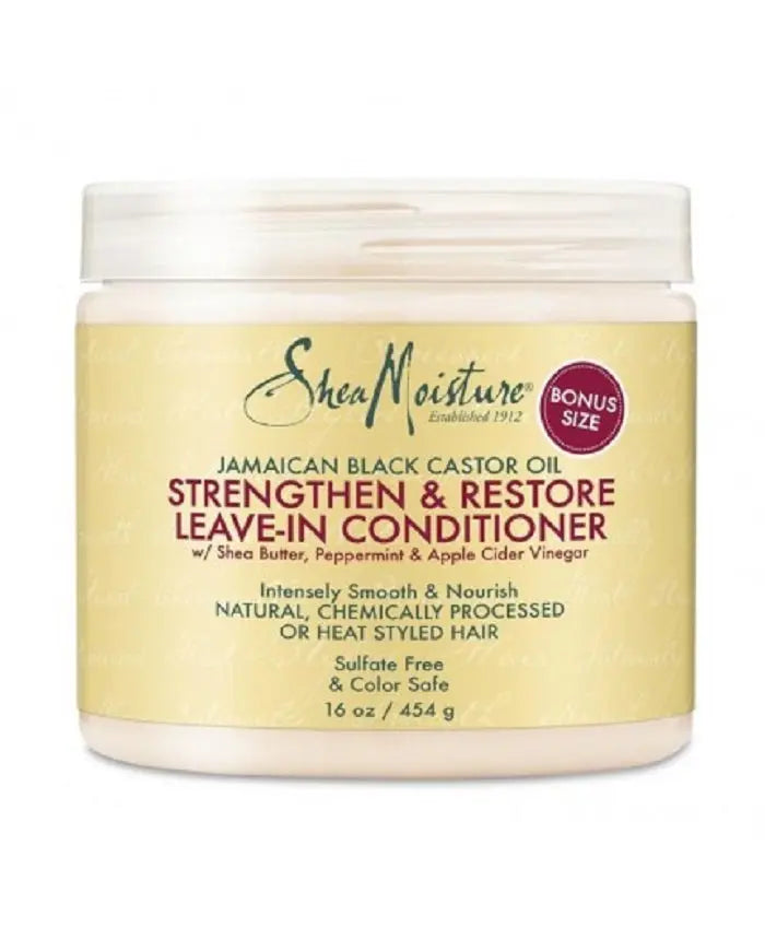 Shea Moisture Après-shampoing sans rinçage à l'huile de ricin noire jamaïcaine 340 g SHEA MOISTURE