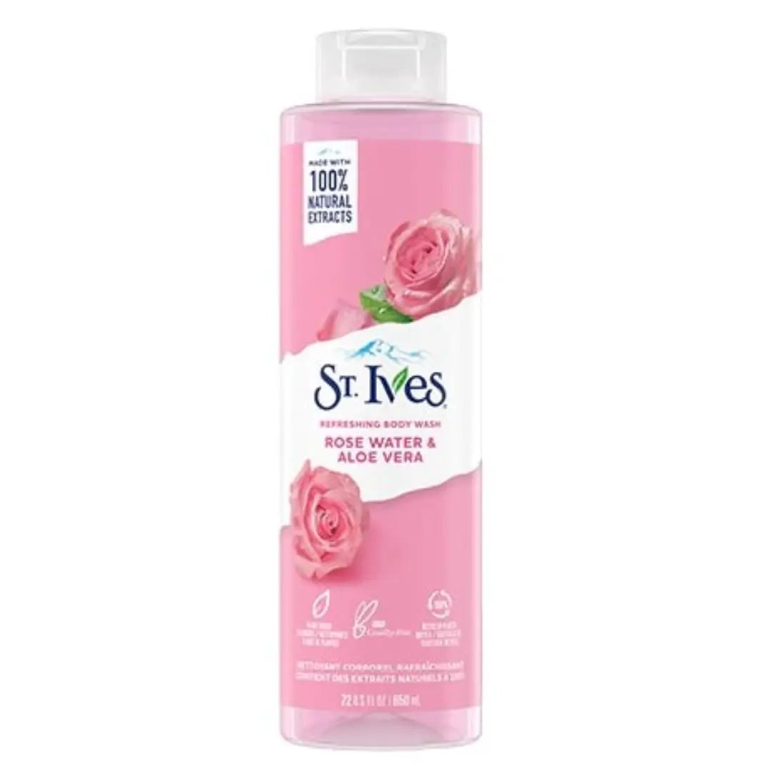 St Ives Gel douche rafraîchissant, eau de rose et aloe vera 650 ML ST IVES
