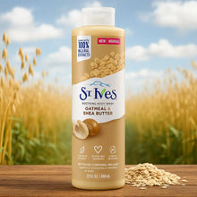 Charger l'image dans la galerie, St Ives Gel douche, flocons d'avoine et beurre de karité aux extraits 100 % naturels 650 ml ST IVES