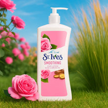 Charger l'image dans la galerie, St Ives Lotion corporelle lissante à la rose et à l'huile d'argan 630 ml ST IVES