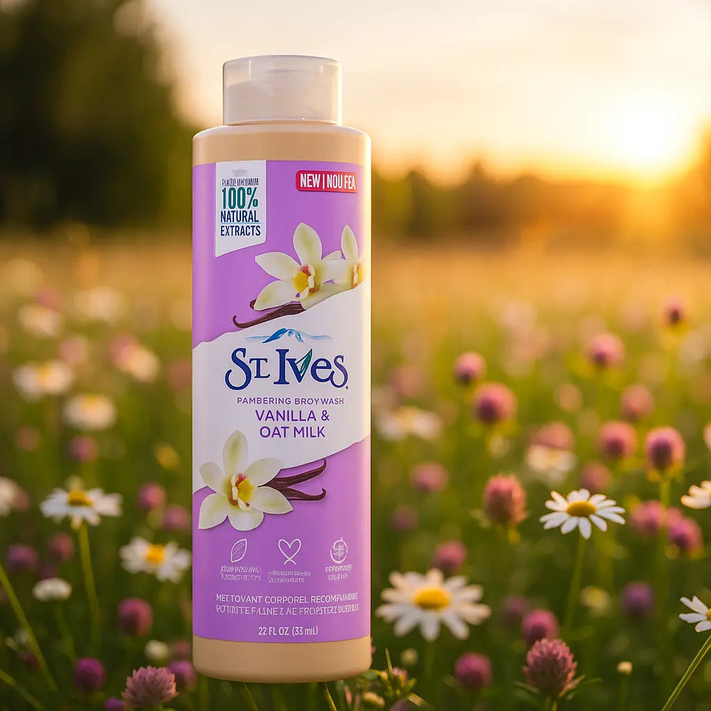 St Ives Pampering Gel douche vanille et lait d'avoine aux extraits 100 % naturels 650 ml ST IVES