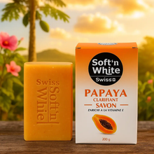 Charger l'image dans la galerie, Swiss Soft’n White Papaya Savon Clarifiant SWISS SOFT'N WHITE