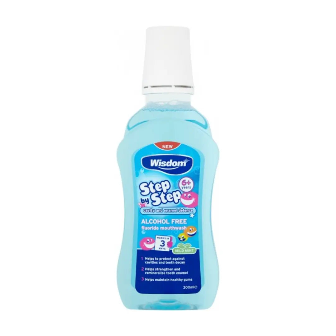 Wisdom Bain de bouche pour la défense des caries et de l'émail 6 ans et plus 300 ml WISDOM