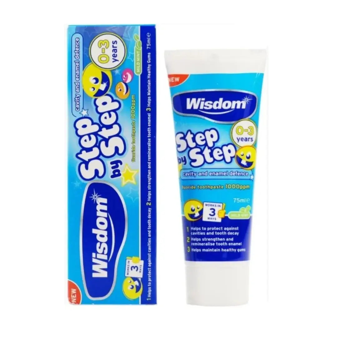 Wisdom Dentifrice au fluor pour la défense des caries et de l'émail 0-3 ans 75 ml WISDOM