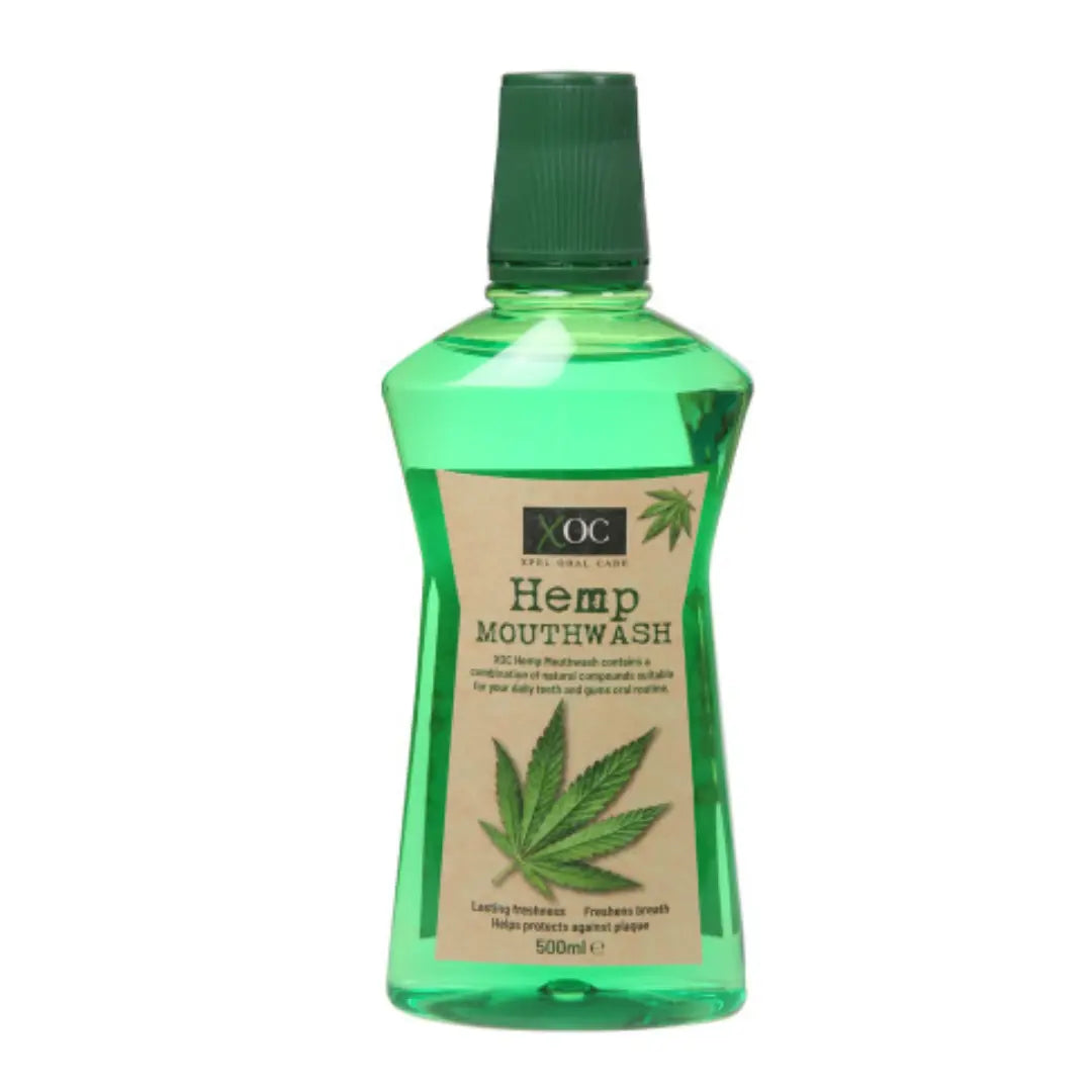 Xoc Hemp Bain de bouche à l'huile de graines de chanvre 500 ml COLGATE