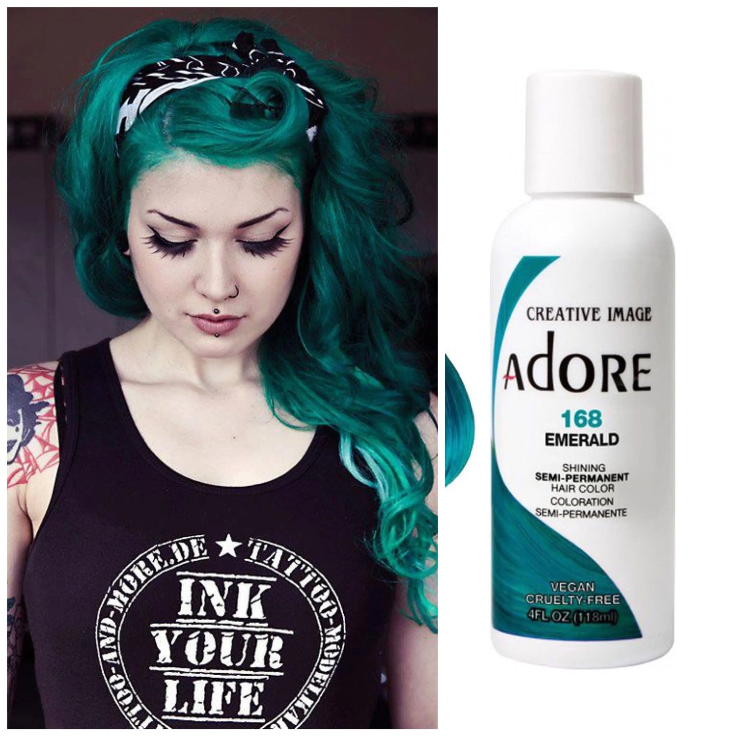 Coloration de cheveux Semi-Permanent ADORE N 168