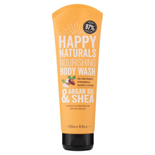 Charger l'image dans la galerie, Happy Naturals Gel douche nourrissant à l'huile d'argan et au karité 250 ml Happy Naturals