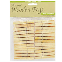 Charger l'image dans la galerie, Lot De 24 Pinces A Linge En Bois NATURAL