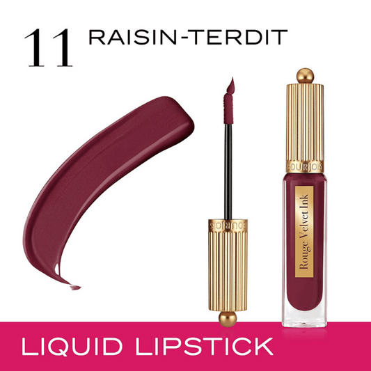 0 Bourjois Rouge Velvet Ink Liquid Matte Lipstick 11 Raisin - Terdit BOURJOIS