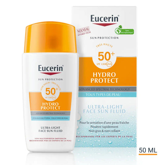 0 Eucerin Sun Face Hydro SPF50+ Fluide Protecteur Ultra Léger 50 ml EUCERIN
