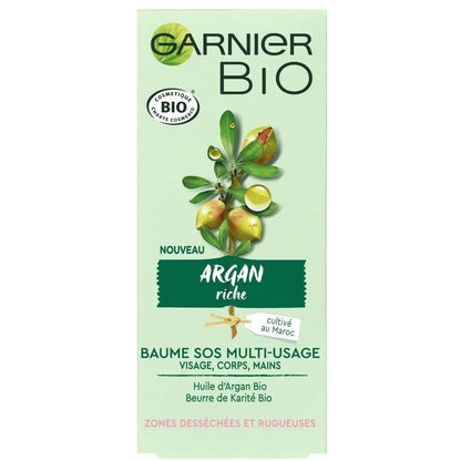 0 Garnier Bio - Baume SOS Multi-Usage - Argan Riche - Zones Desséchées et Rugueuses-50ml GARNIER