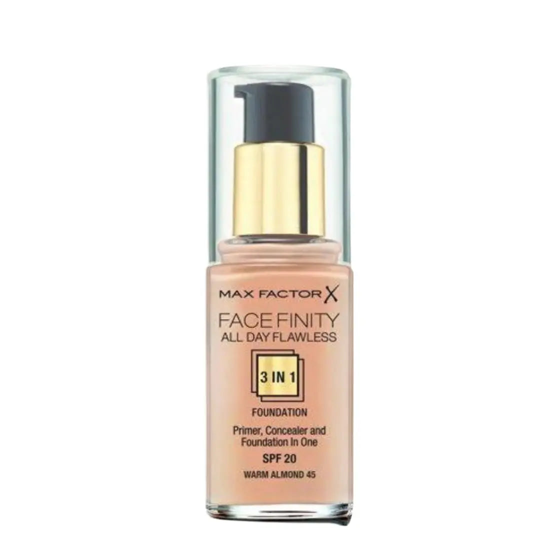 1 Max factor fond de teint 3 en 1 warm almond 45 max factor