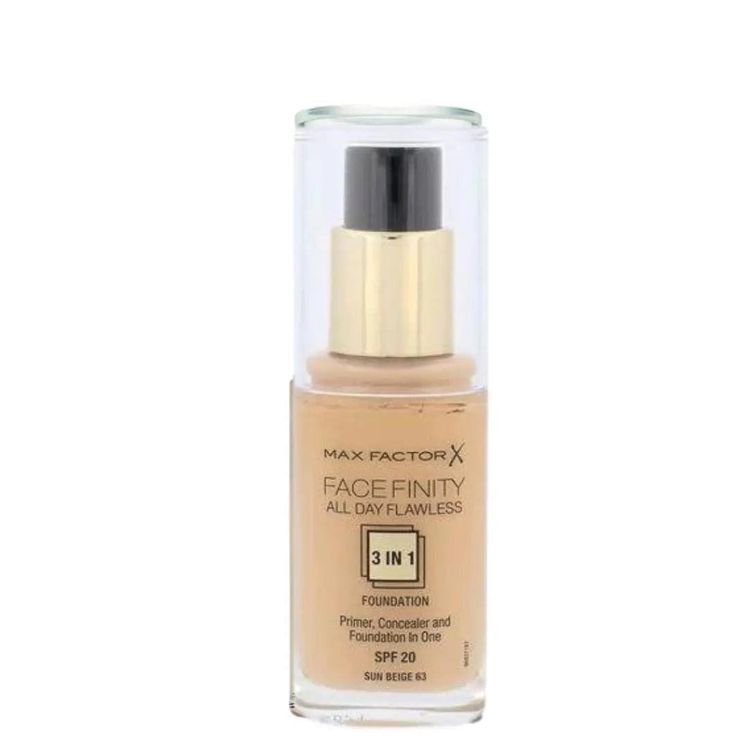 1 Max factor fond de teint 3 in 1 sun beige 63 max factor