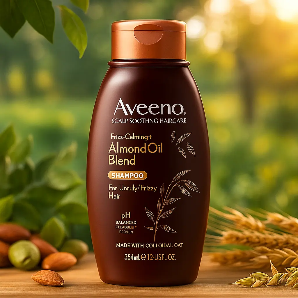 1.0 Aveeno Frizz Calming Shampooing à l'huile d'amande 354 ml AVEENO