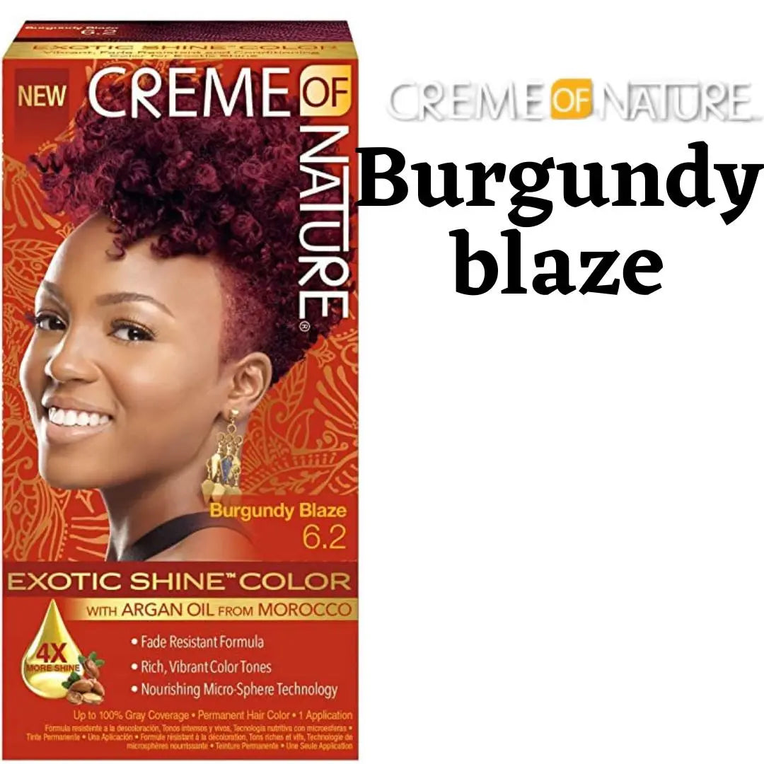 1.1 Creme of Nature Coloration De Cheveux permanents Exotic Shine Color Burgundy Blaze 6.2 CREME OF NATURE COL