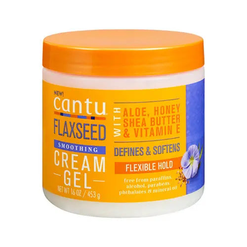 1.2 Cantu Flaxseed Cream gel à Base d'aloe Miel ,Carité et vitamine E 453 G CANTU
