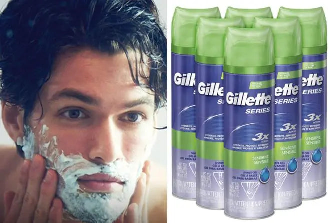 1.2 Rasage pour peaux sensibles Gillette 200 ML GILLETTE