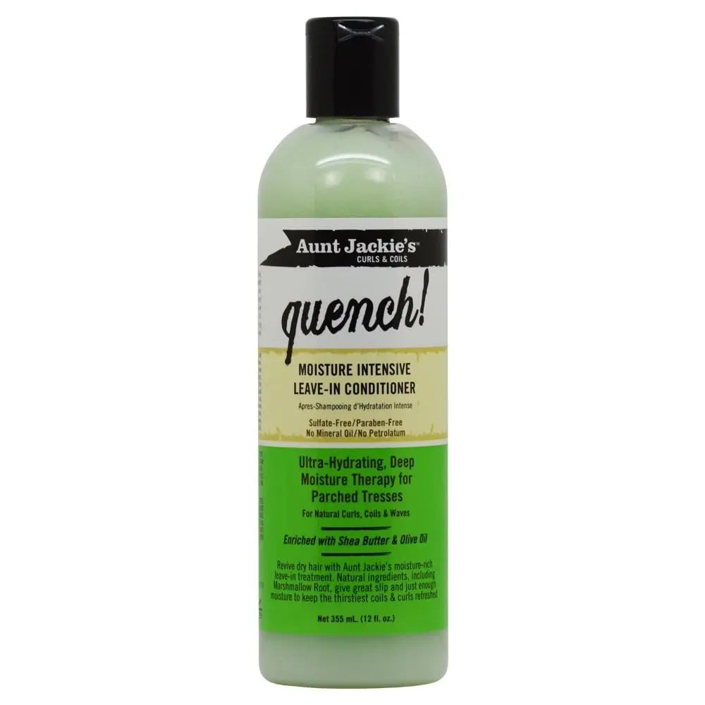 10. Aunt Jackie's Conditionneur sans rinçage QUENCH Leave In 355ml AUNT JACKIE'S
