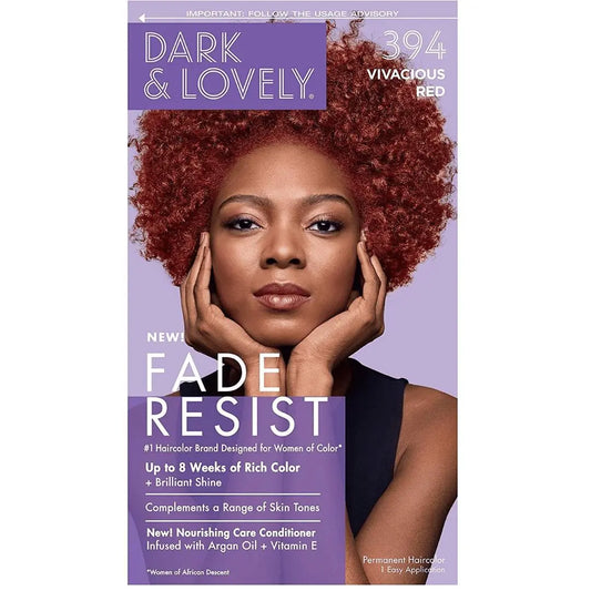10. Dark & Lovely Fade Resist Rich Conditioning Hair Color, 394 Rouge vif DARK & LOVELY COL