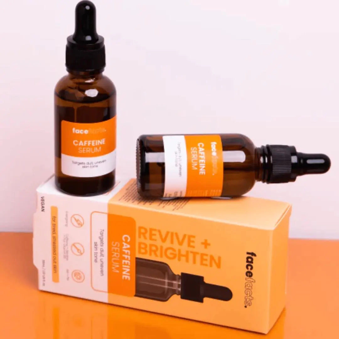 10. Face Facts Raviver et illuminer Sérum facial énergisant à la caféine 30ML Face Facts
