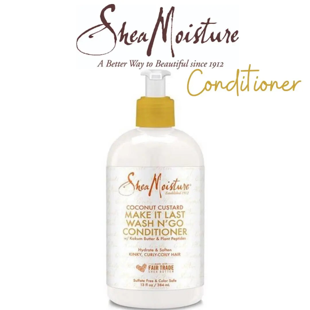 10. Shea Moisture Coconut Custard Make It Last Wash N'Go Revitalisant Apres-Shampoing 384 ML SHEA MOISTURE